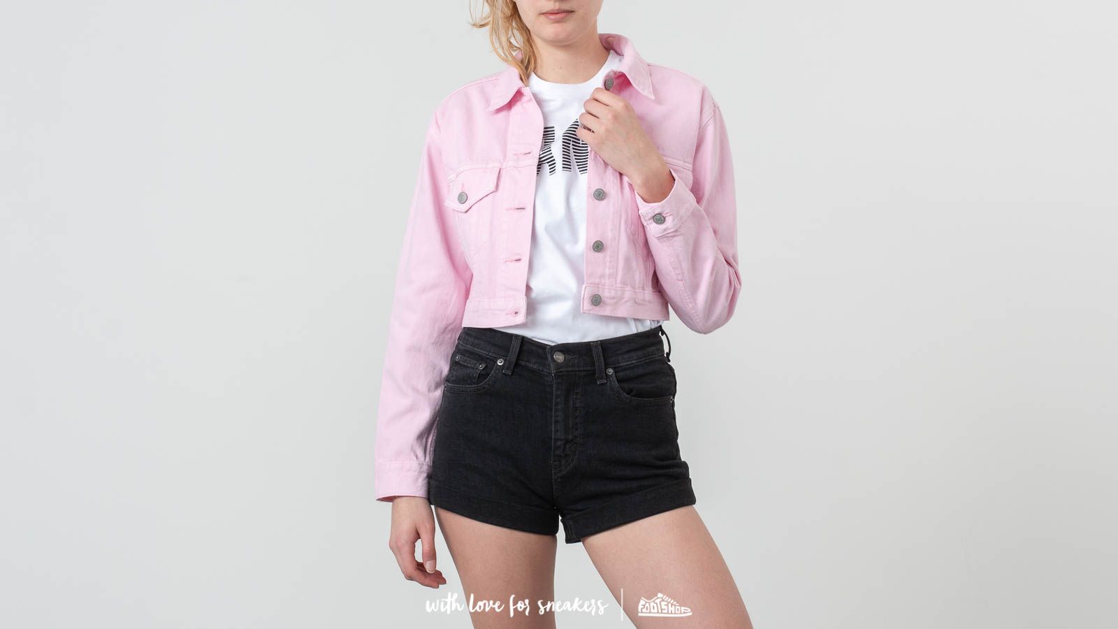 Kurtki Levi's® Cropped Trucker Jacket Light Pink