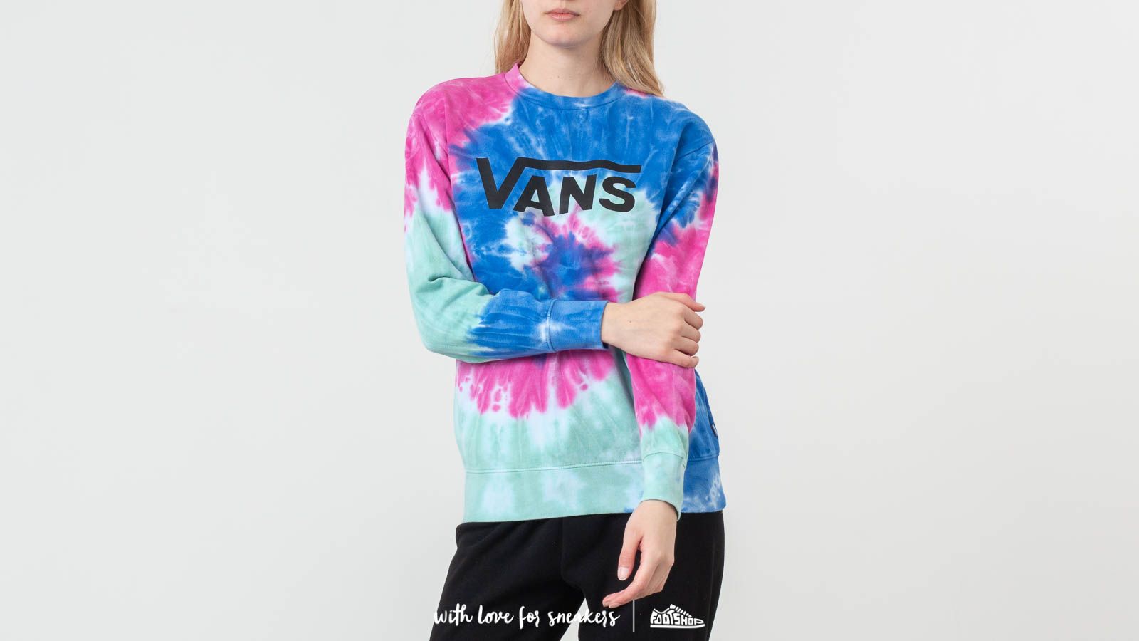 Hoodies and sweatshirts Vans Dye Job Crewneck Tie Dye Footshop