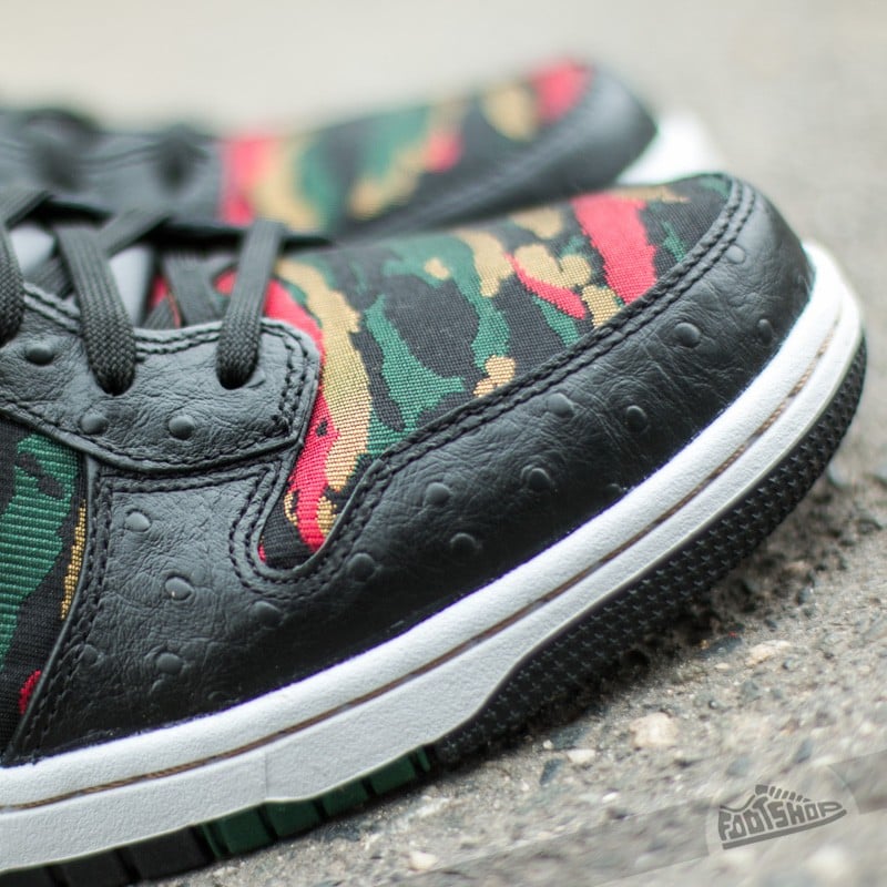 Men's shoes Nike Dunk Comfort Premium QS Black/ Gold Hyper Red