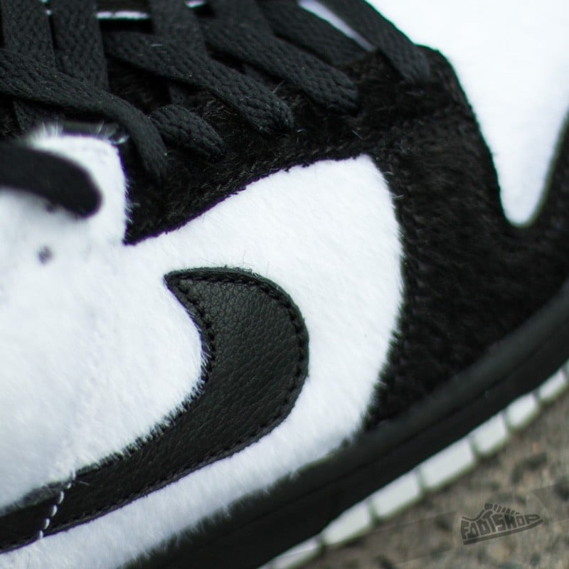 Sapatos de mulher Nike Dunk Low Premium QS (BG) “Panda” White/ Black