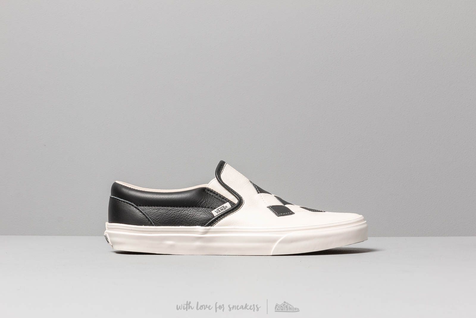 Vans woven leather slip on cheap