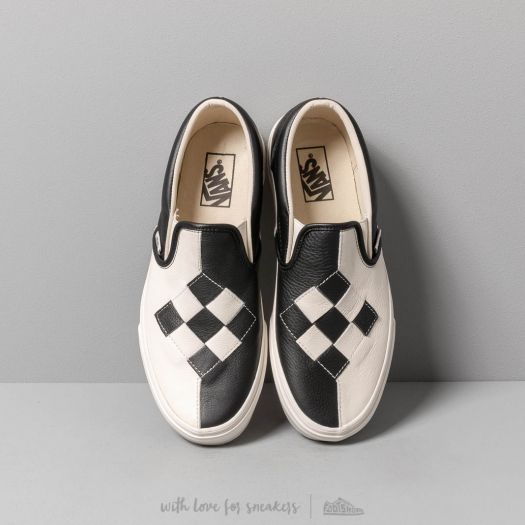 Checkered leather vans deals