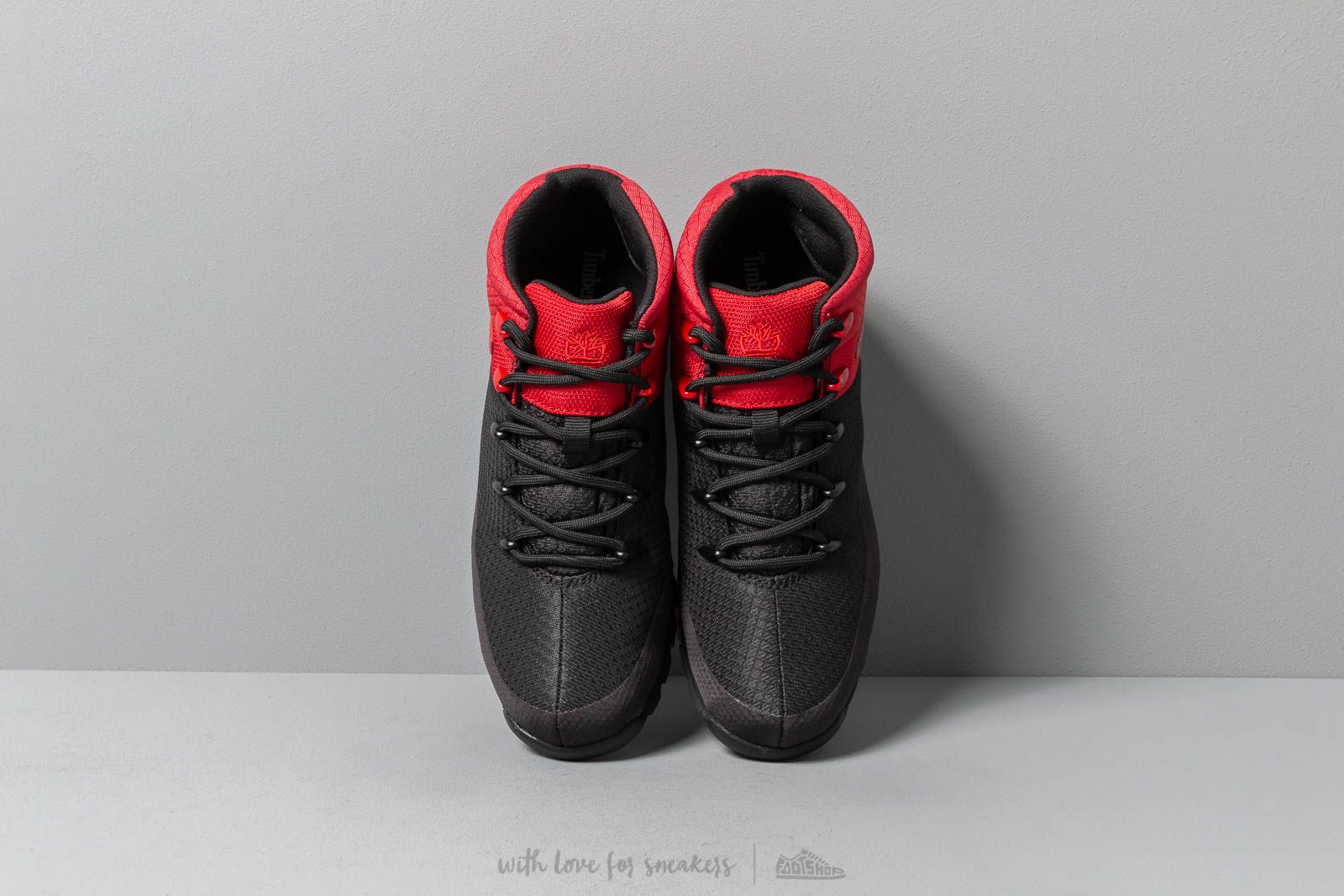 Ανδρικά παπούτσια Timberland Euro Sprint Mid Hiker Black/ Red