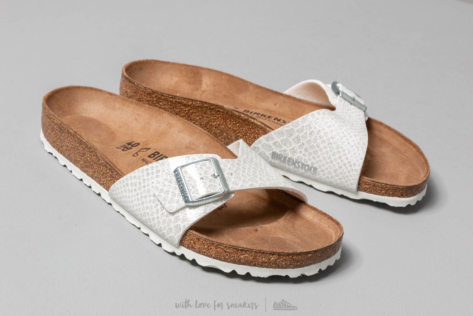 Women s shoes Birkenstock Madrid BS Magic Snake White Footshop