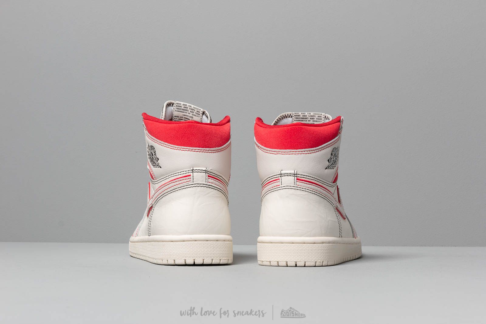 Men s shoes Air Jordan 1 Retro High Og Sail Black Phantom University Red Footshop
