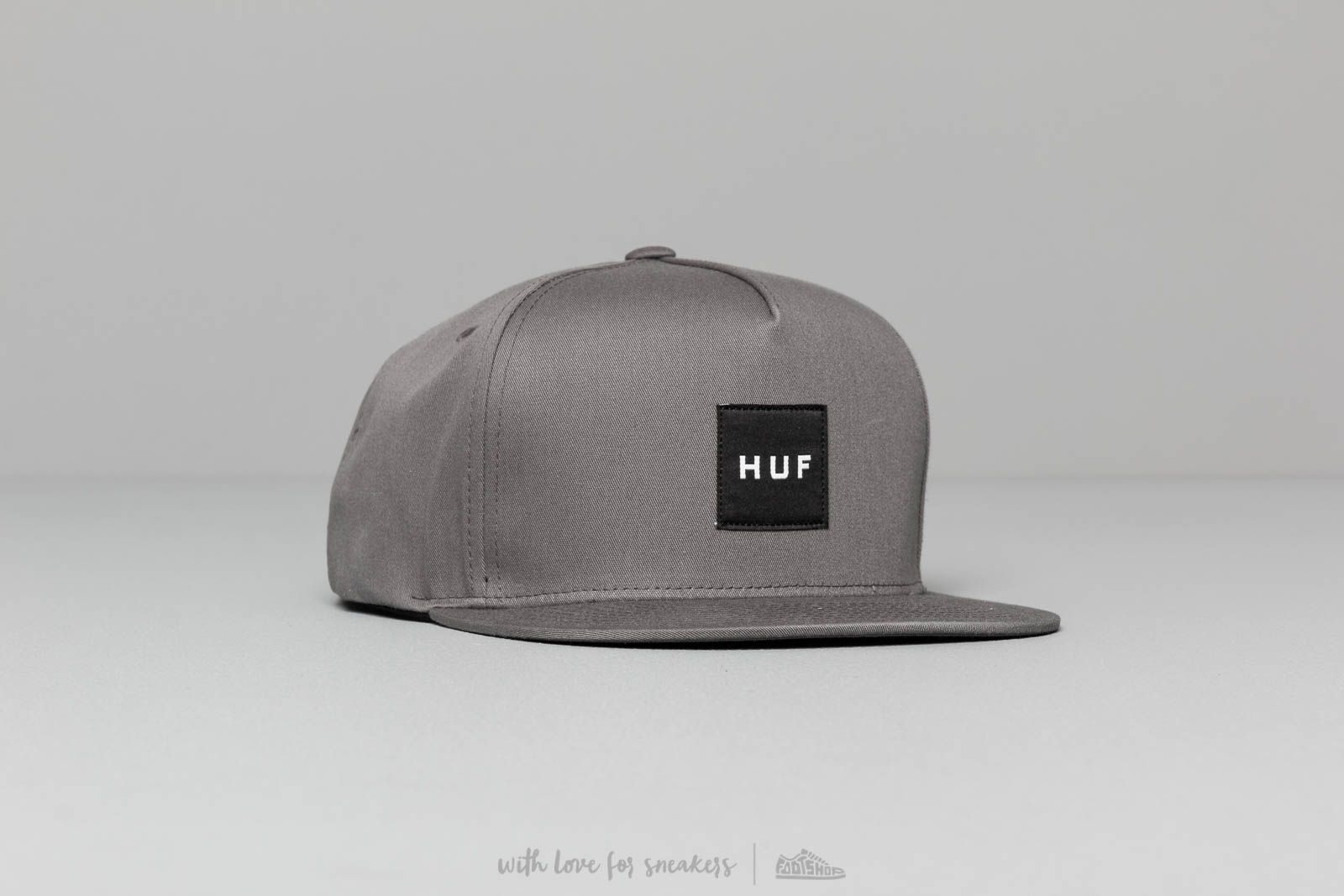 Kšiltovky HUF Essentials Box Snapback Charcoal