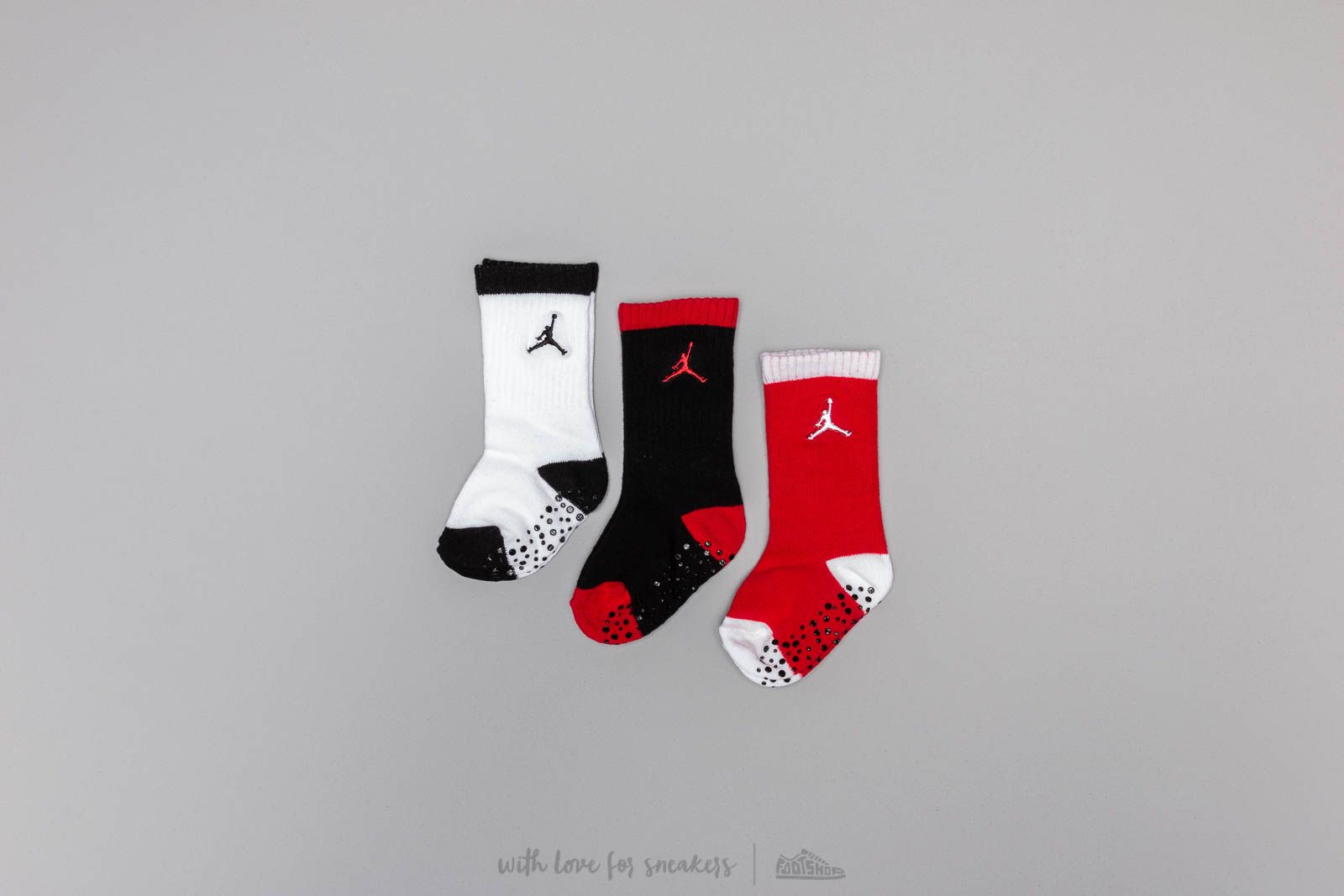 Kids' socks Jordan Speckle Infant  High Crew Socks Red/ White/ Black