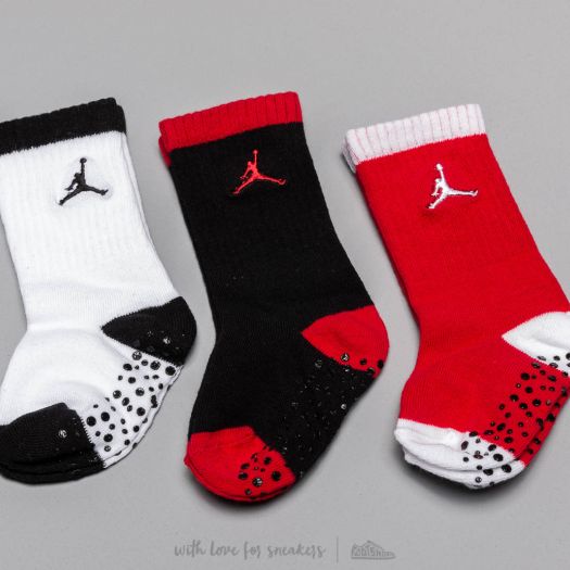 Kids socks Jordan Speckle Infant High Crew Socks Red White Black Footshop