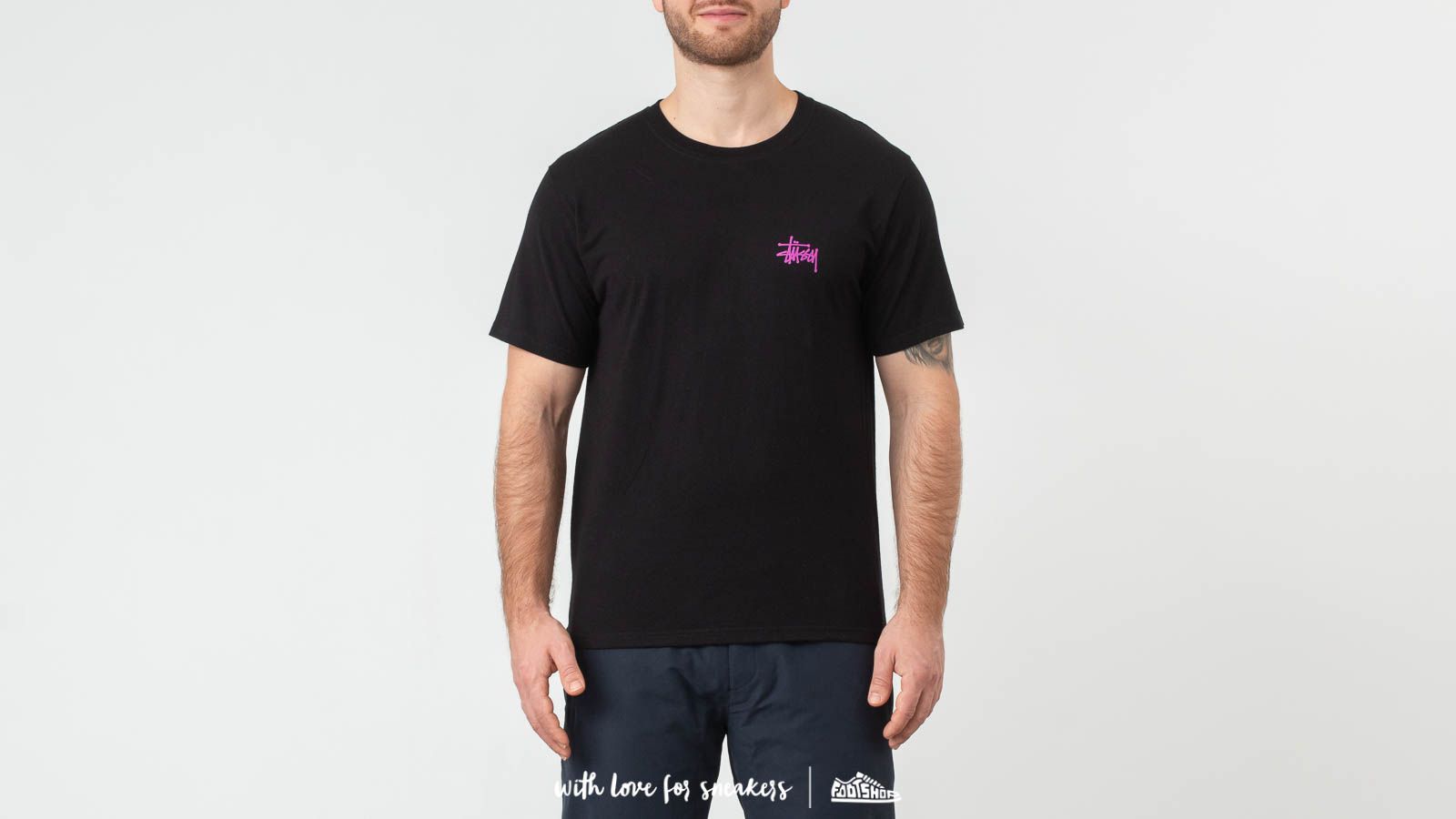 T-shirts Stüssy Basic Tee Black