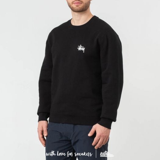 Hoodies and sweatshirts St ssy Basic Crewneck Black Footshop