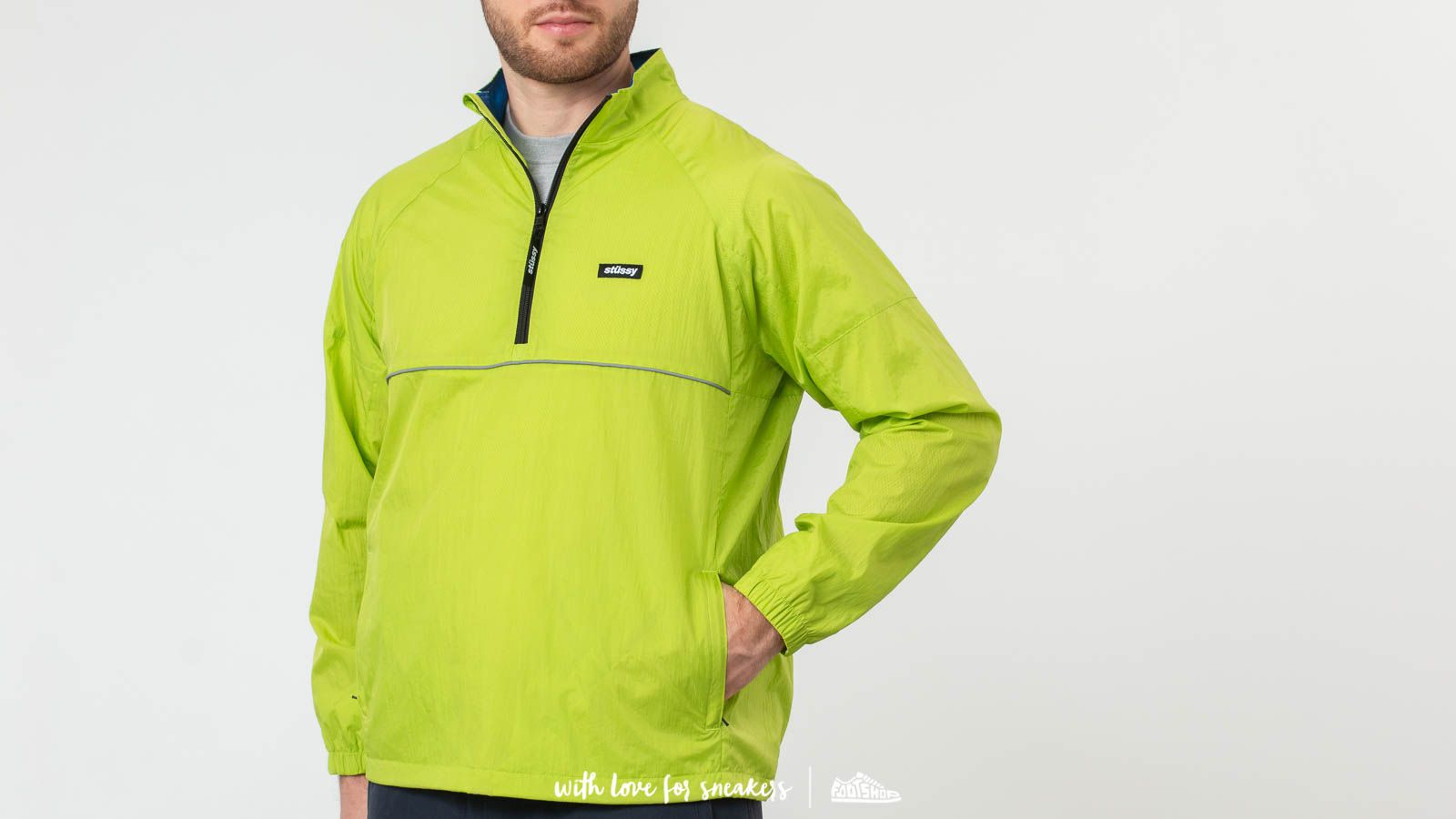 Jackets St ssy Sport Pullover Jacket Green Footshop