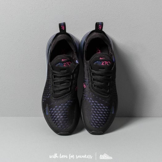 Women's air max 270 shoes - black/laser fuchsia purple on sale