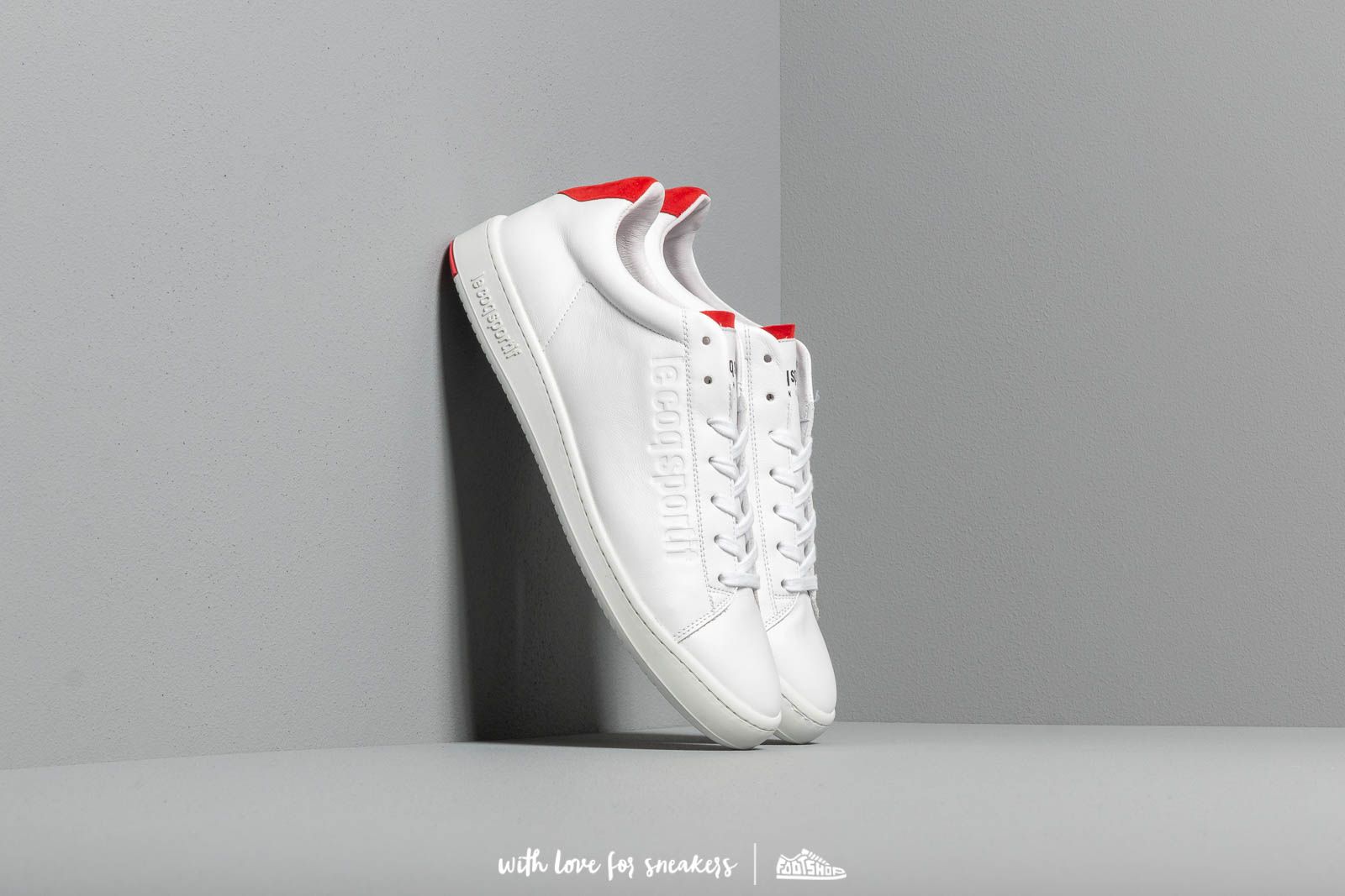 Chaussures et baskets homme le coq sportif Blazon Optical White Pur Red Footshop