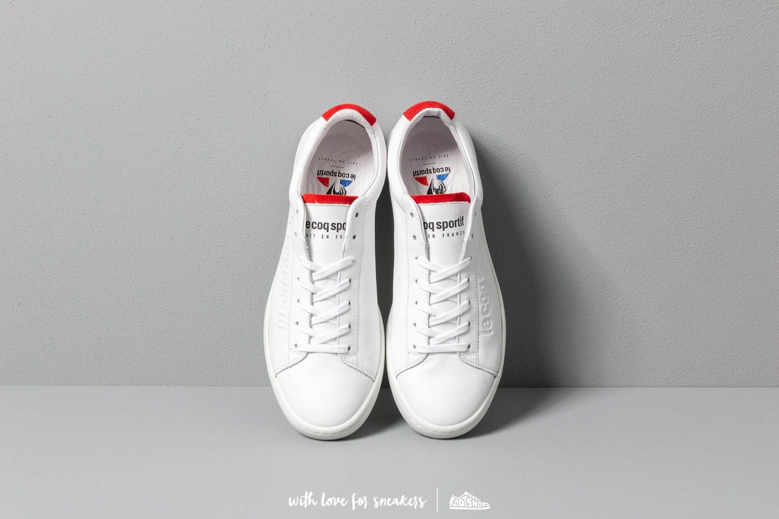 Men s shoes le coq sportif Blazon Optical White Pur Red Footshop
