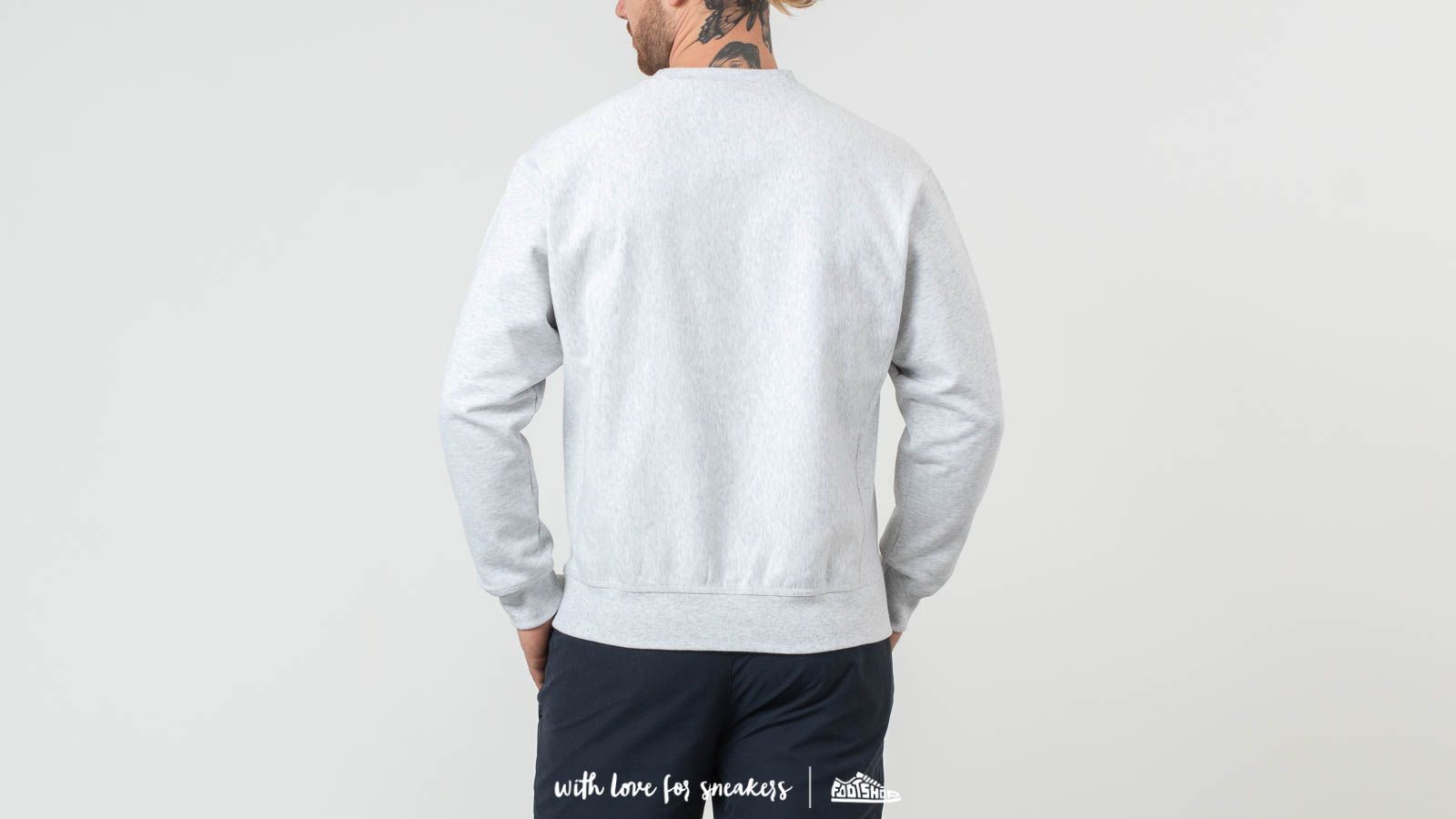 Mikiny Carhartt WIP American Script Crewneck Ash Heather