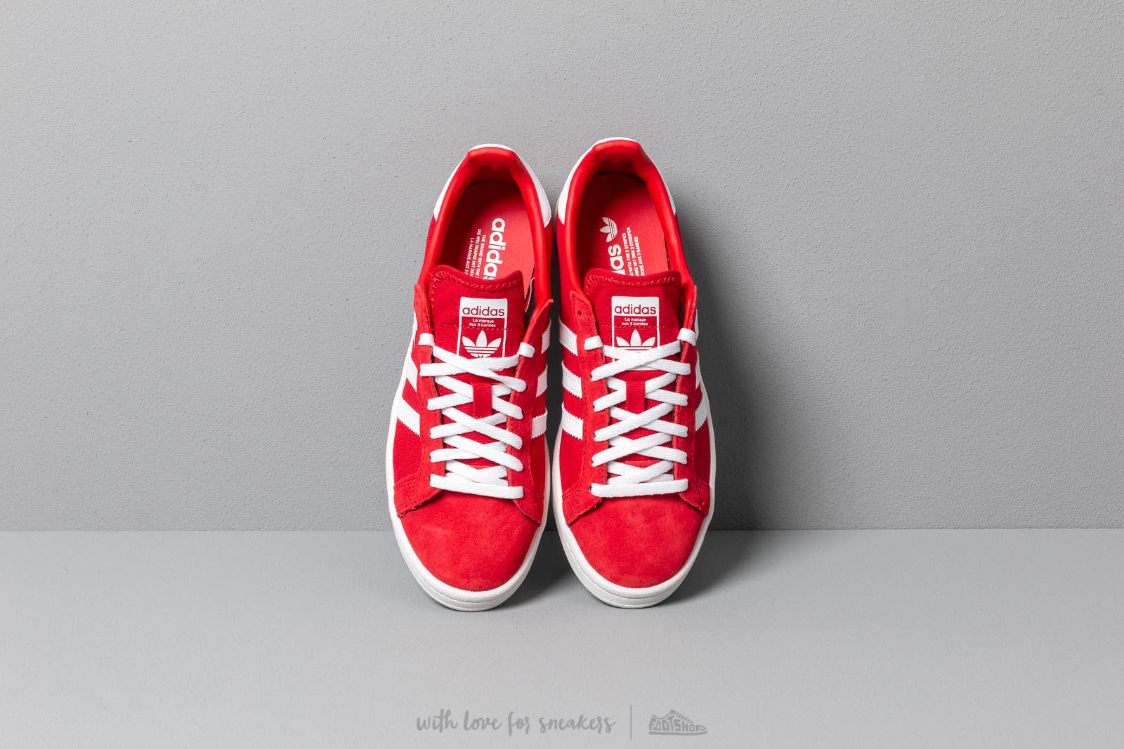 Moteriška avalynė adidas Campus W Scarlet/ Ftw White/ Crystal White