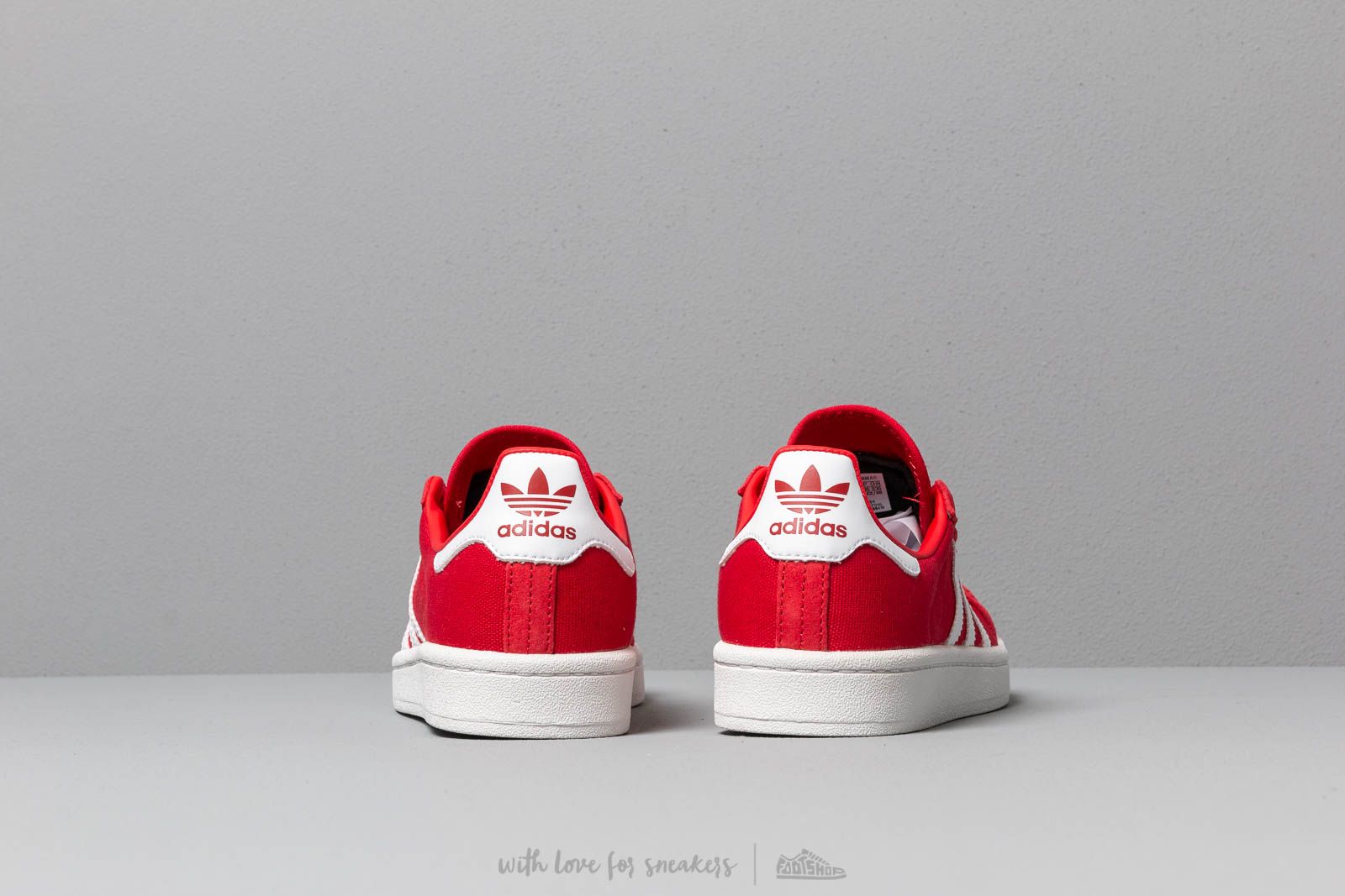 Moteriška avalynė adidas Campus W Scarlet/ Ftw White/ Crystal White