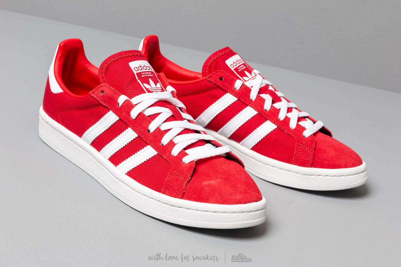 Moteriška avalynė adidas Campus W Scarlet/ Ftw White/ Crystal White