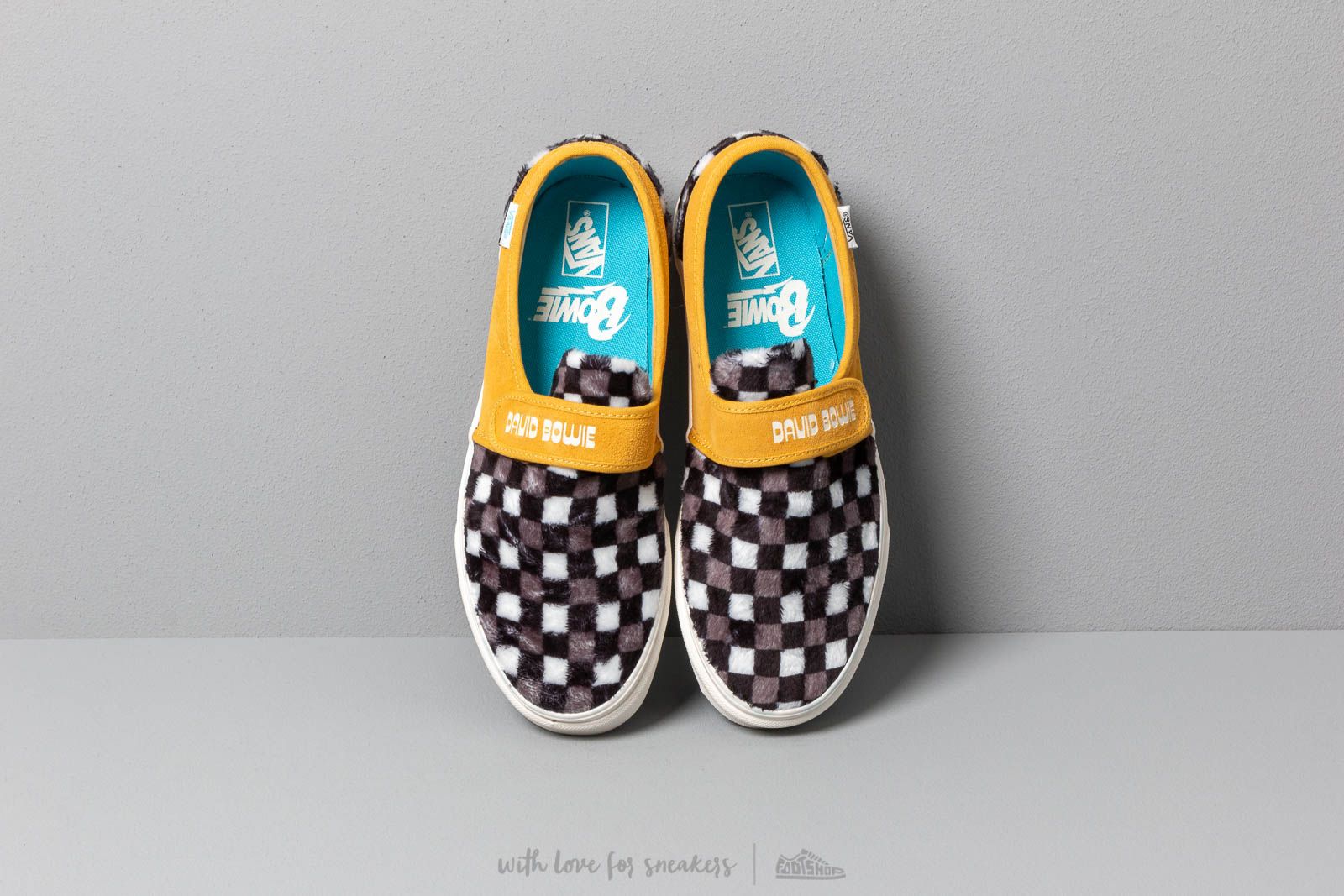 Men s shoes Vans Slip On 47 V David Bowie Hunky Dory Black White Footshop