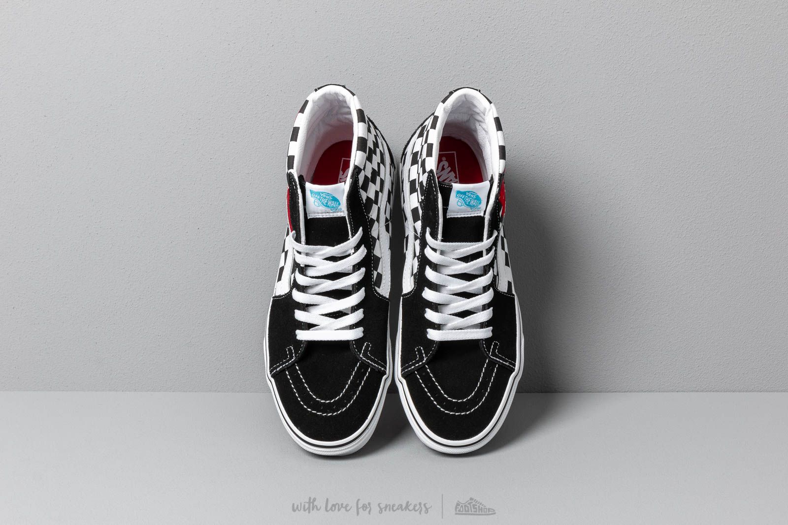 Men s shoes Vans SK8 Hi David Bowie Bowie Checkerboardard Footshop
