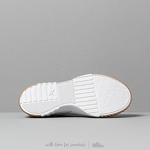 Puma exotic cali trainers deals with gum sole in white