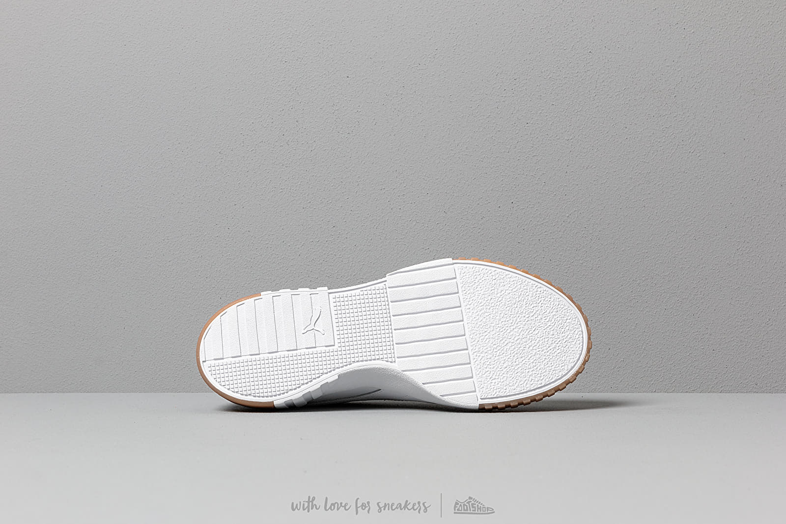 Puma exotic cali trainers with gum sole in white online