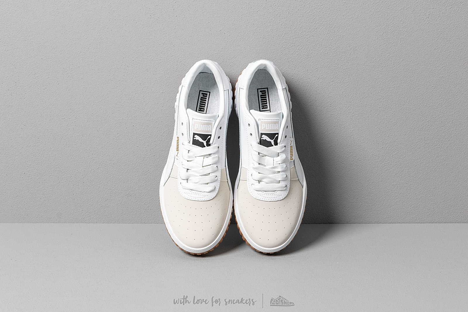 Puma cali exotic shop sneakers in white
