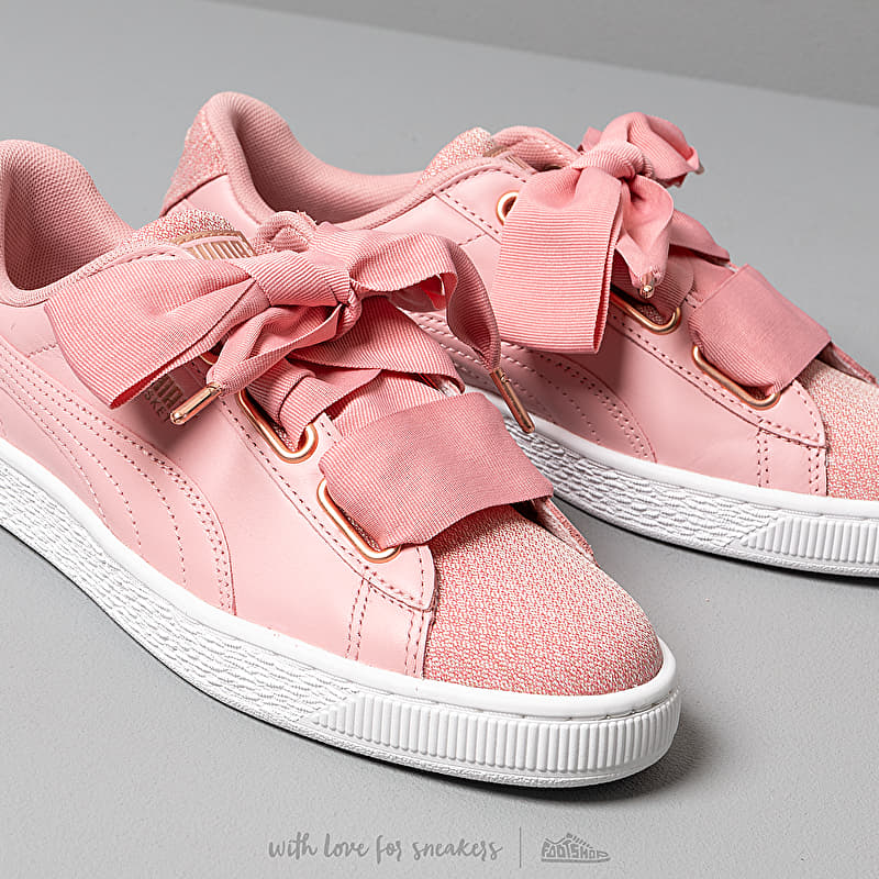 Women's shoes Puma Basket Heart Woven Rose Wn s Bridal Rose-Puma