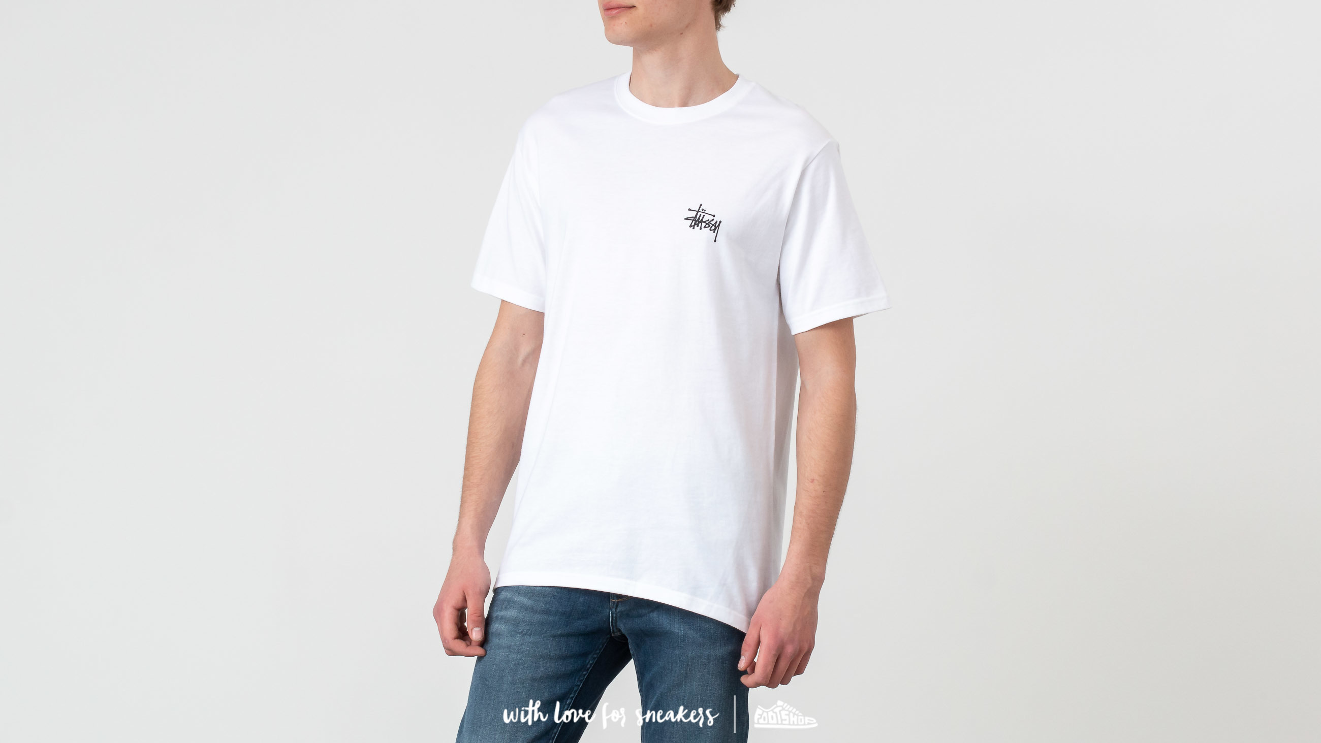 T-shirts Stüssy Basic Tee White