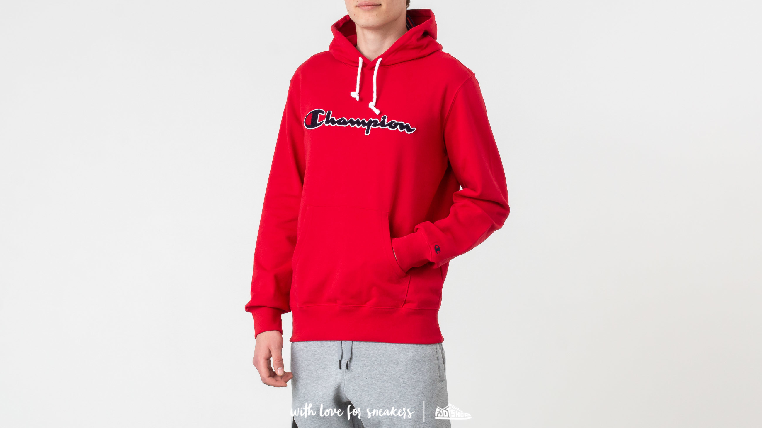 Hoodies and sweatshirts  Champion Logo Hoodie Rose Red