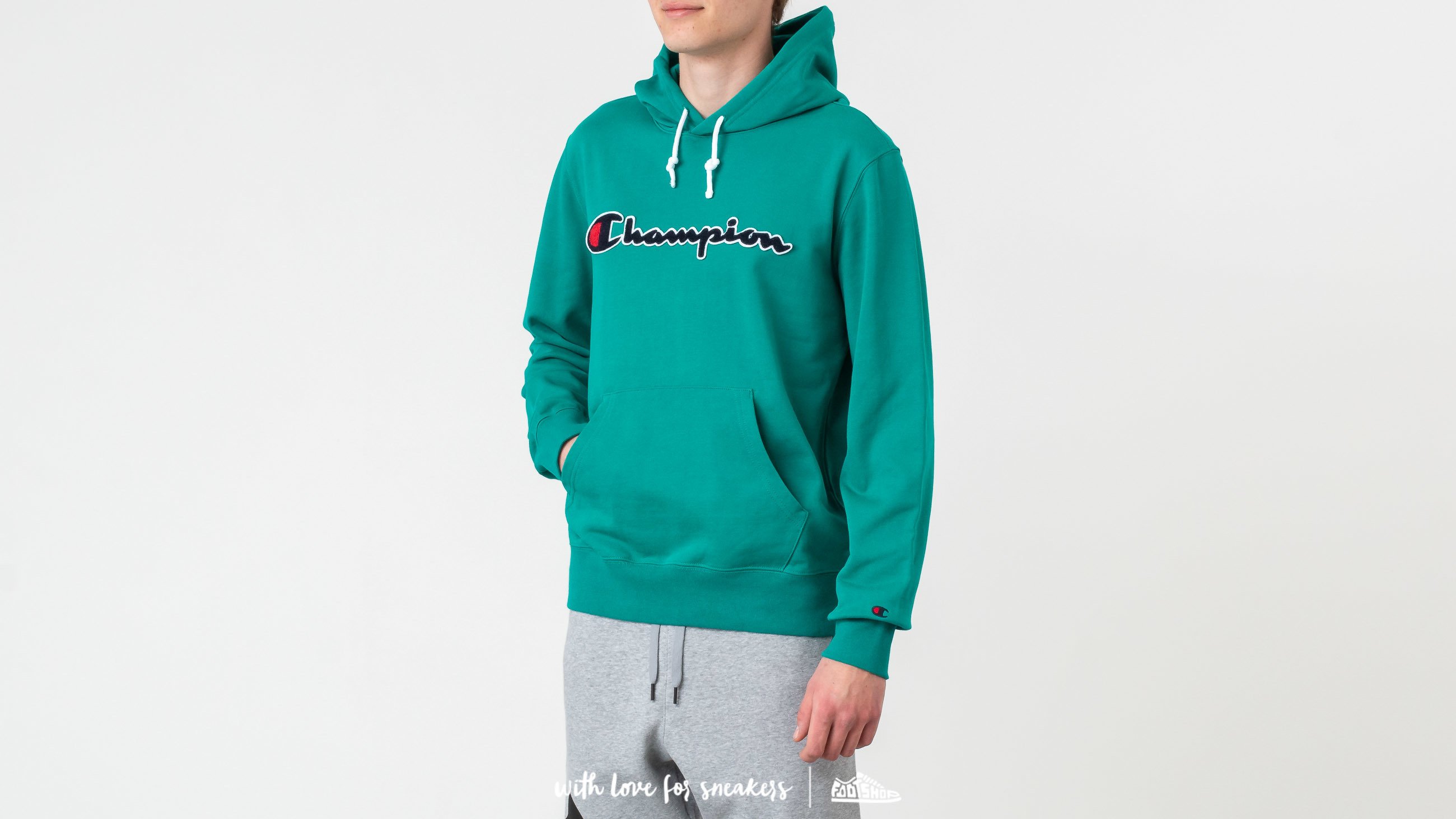 Vivid teal champion hoodie discount
