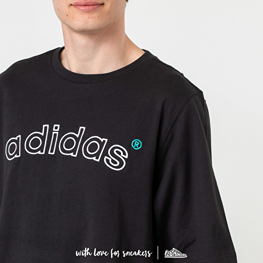 T shirts adidas Archive Logo Tee Black Footshop