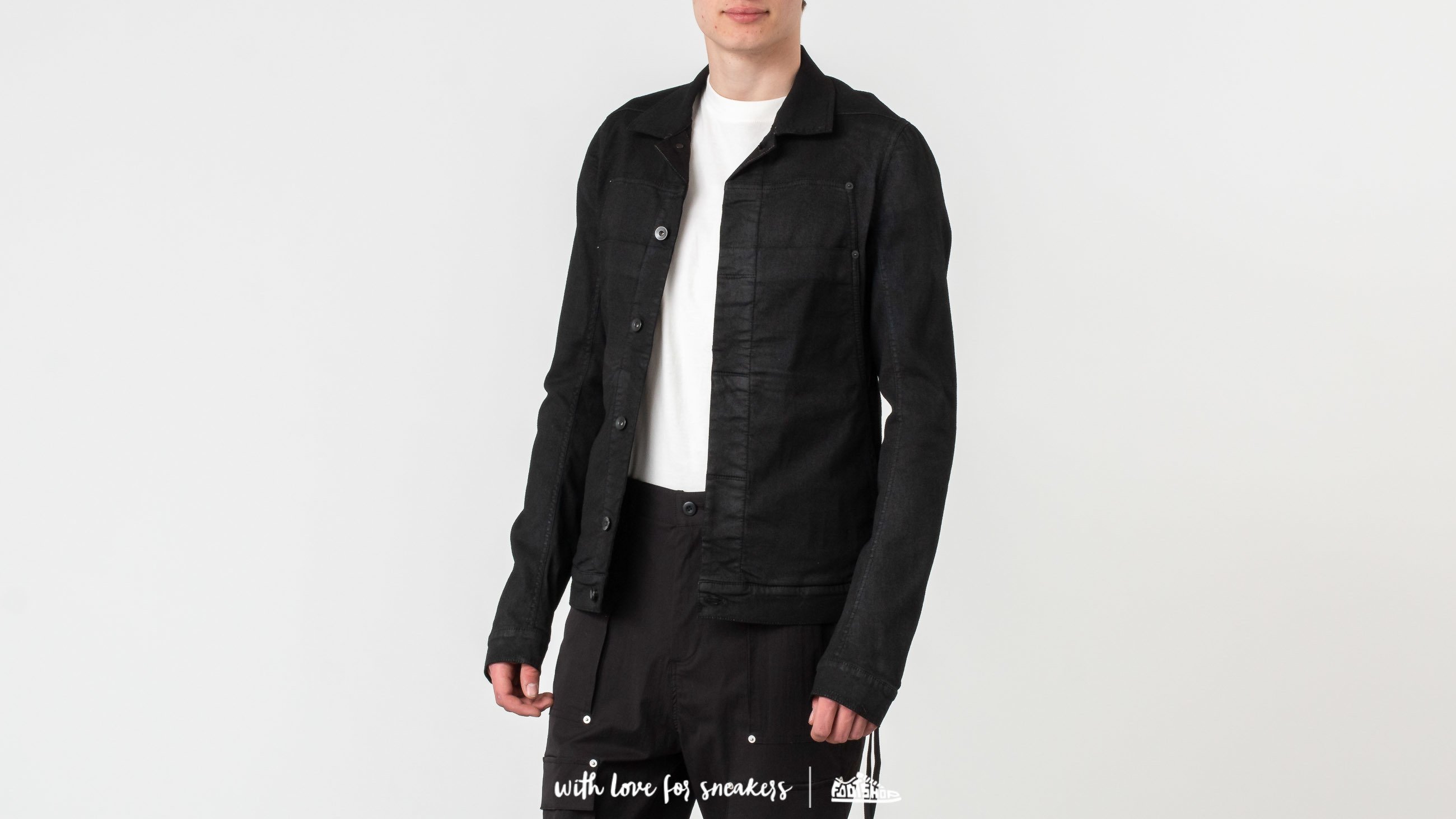 Jakas Rick Owens Giacca In Denim Jacket Black