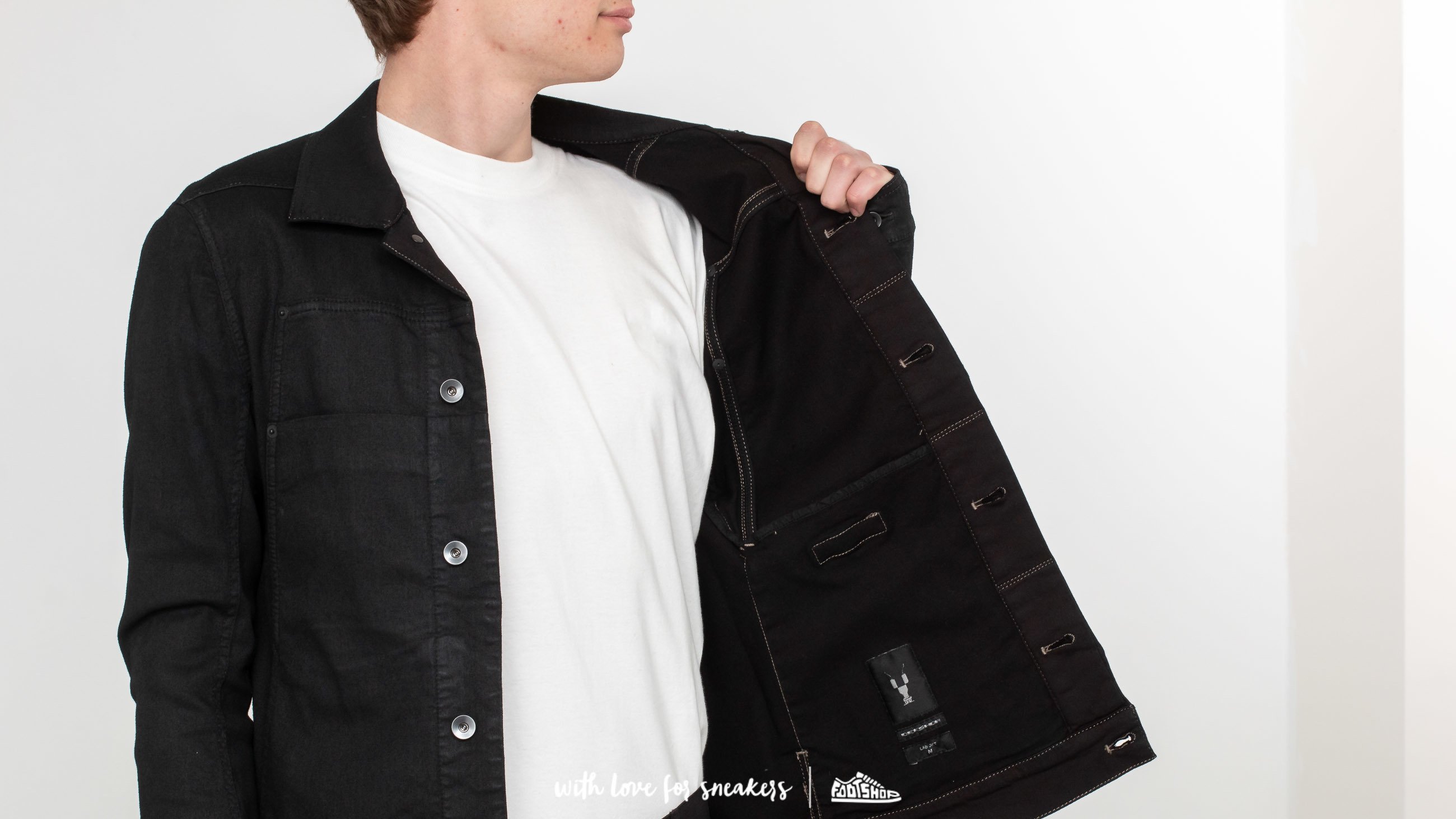 Jackets Rick Owens Giacca In Denim Jacket Black Footshop