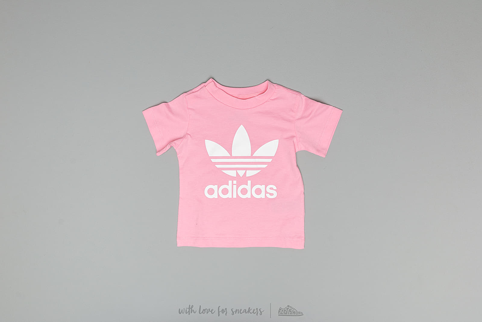 T-shirty dziecięce adidas Trefoil Tee Light Pink/ White