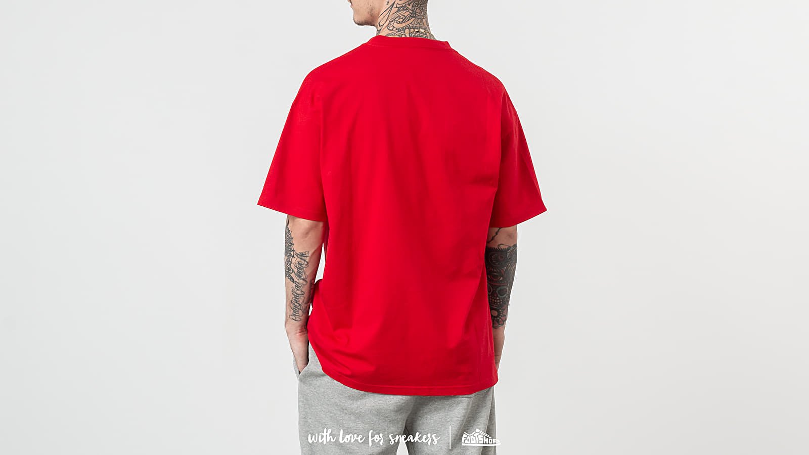 Majice T-shirt Converse x A$AP Nast Vintage Worldmark Tee Enamel Red