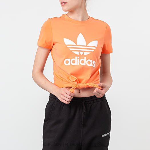 T shirts adidas Knotted Trefoil Tee Bliss Coral Footshop