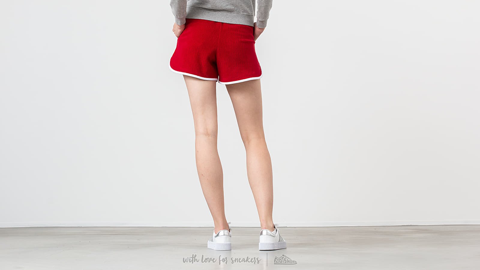 Shorts MAISON KITSUNÉ Terry Cloth Sport Shorts Red
