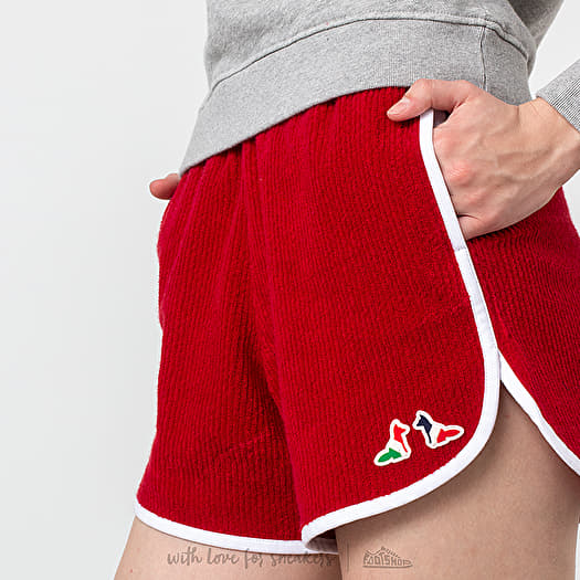 Shorts MAISON KITSUNE Terry Cloth Sport Shorts Red Footshop
