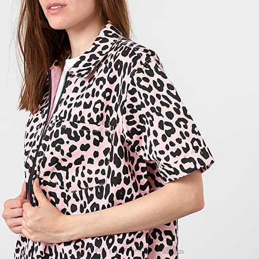 Dress Lazy Oaf Leopard Shirt Dress Pink (LOW30093YBA) | Footshop