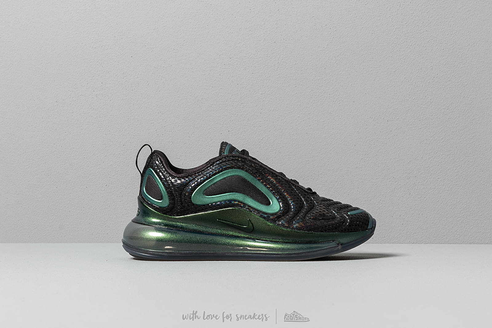 Herren Sneaker und Schuhe Nike Air Max 720 Black Black Metallic Silver Footshop