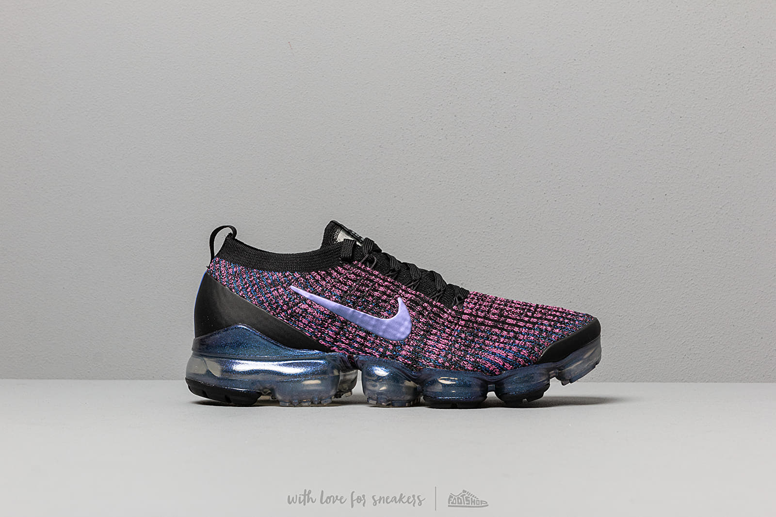Men s shoes Nike Air Vapormax Flyknit 3 Black Racer Blue Laser Fuchsia Footshop