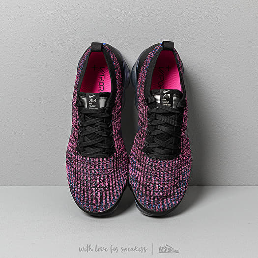 Men s shoes Nike Air Vapormax Flyknit 3 Black Racer Blue Laser Fuchsia Footshop