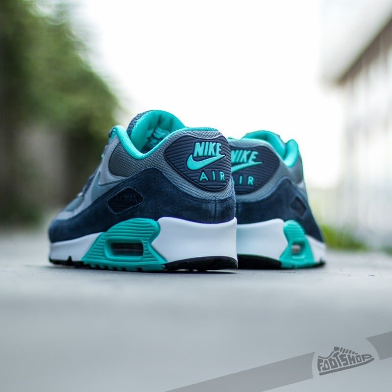 Herren Sneaker und Schuhe Nike Air Max 90 Essential Blue Graphite/ Wolf Grey