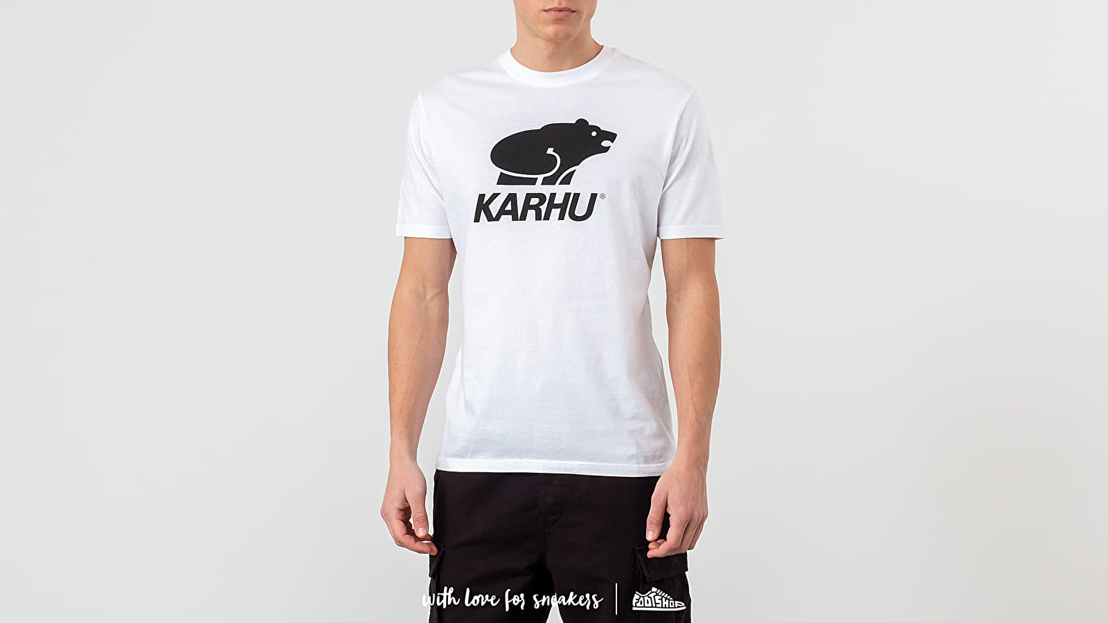 T-Shirts Karhu Basic Logo Tee White/ Black