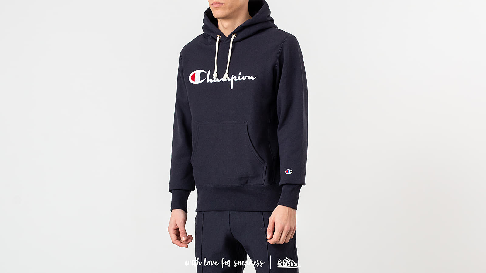 Champion hoodie damen navy clearance