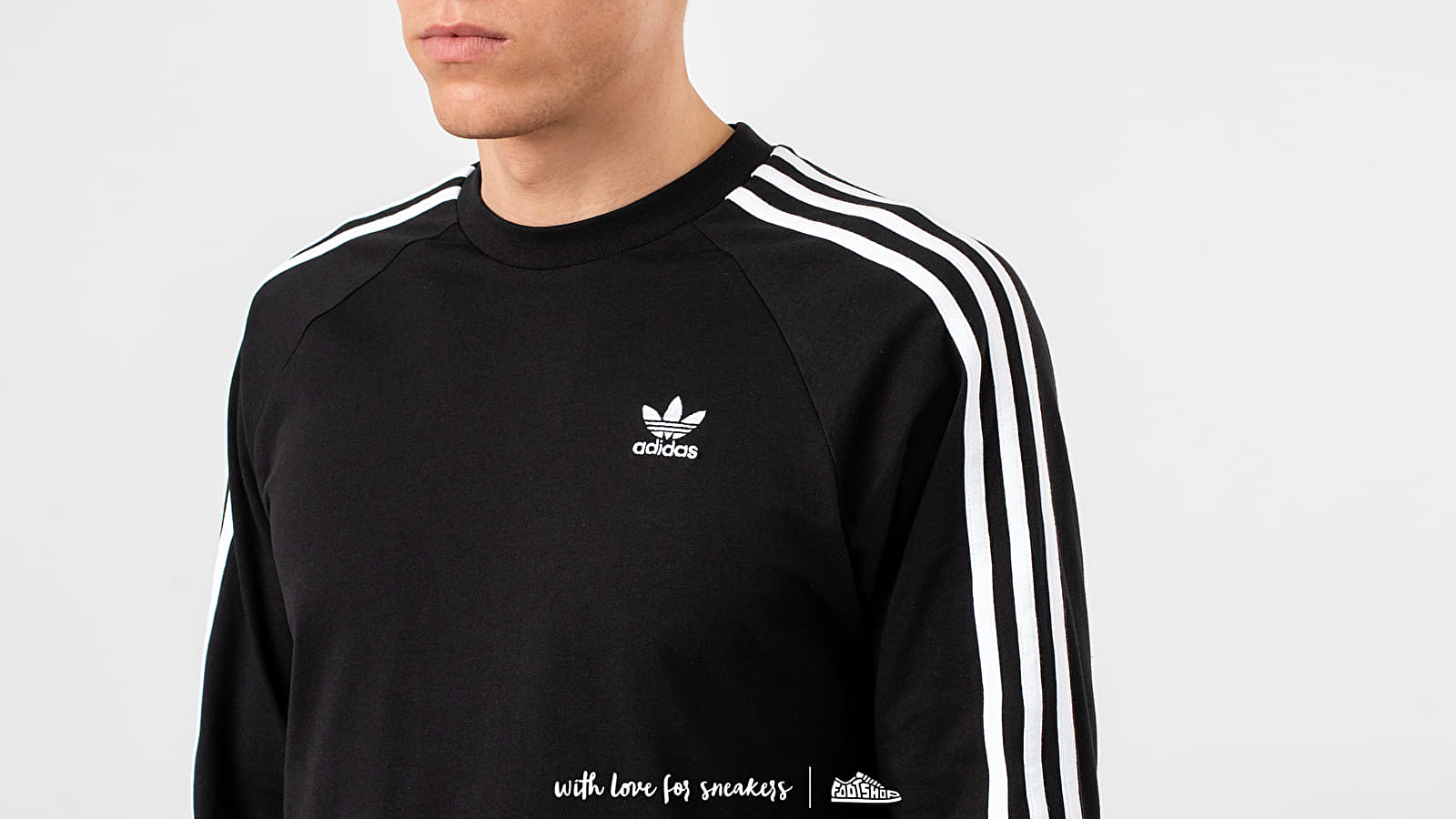 T-shirts adidas 3-Stripes Longsleeves Tee | Black Footshop