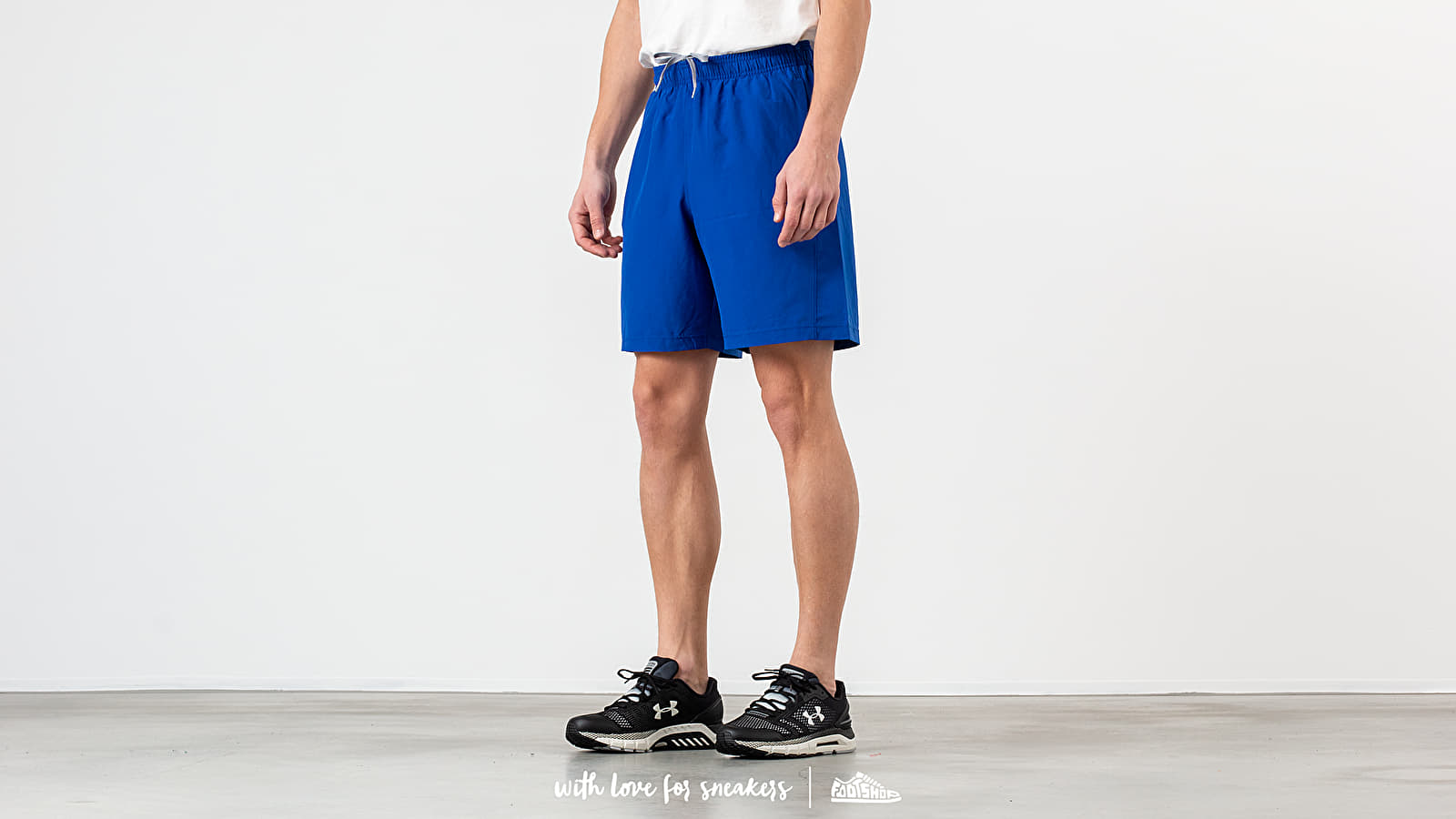 Shorts Under Armour Woven Graphic Wordmark Shorts Royal/ Steel
