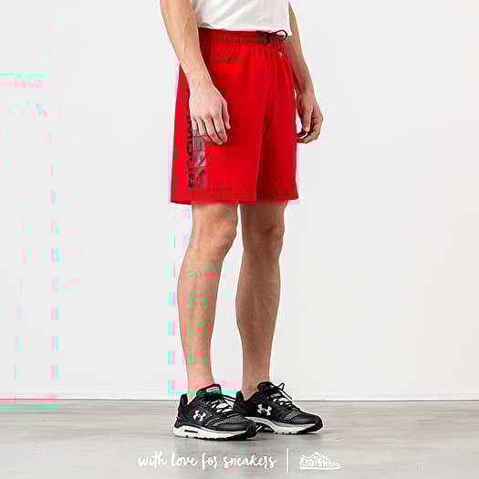 Shorts Under Armour Woven Graphic Wordmark Shorts Red Black Footshop