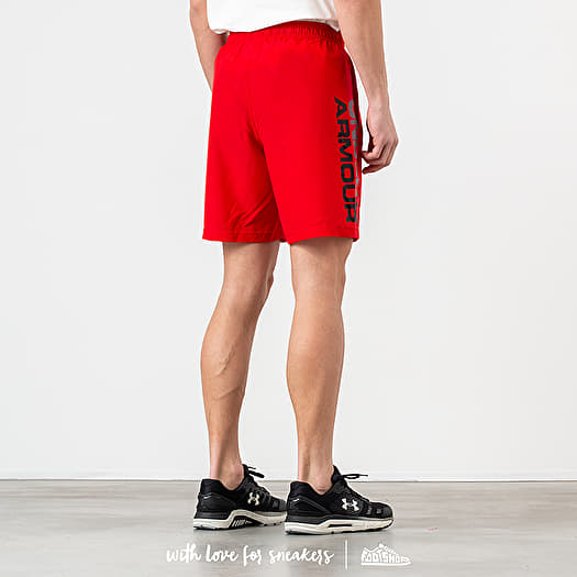 Shorts Under Armour Woven Graphic Wordmark Shorts Red Black Footshop
